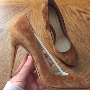 Gianvito Rossi Suede Roma Heels